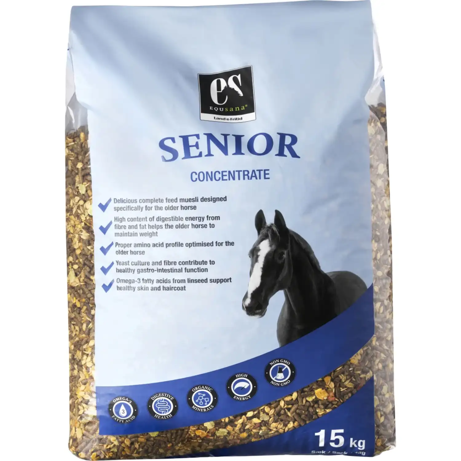 Equsana Senior 15 kg - Hestefoder