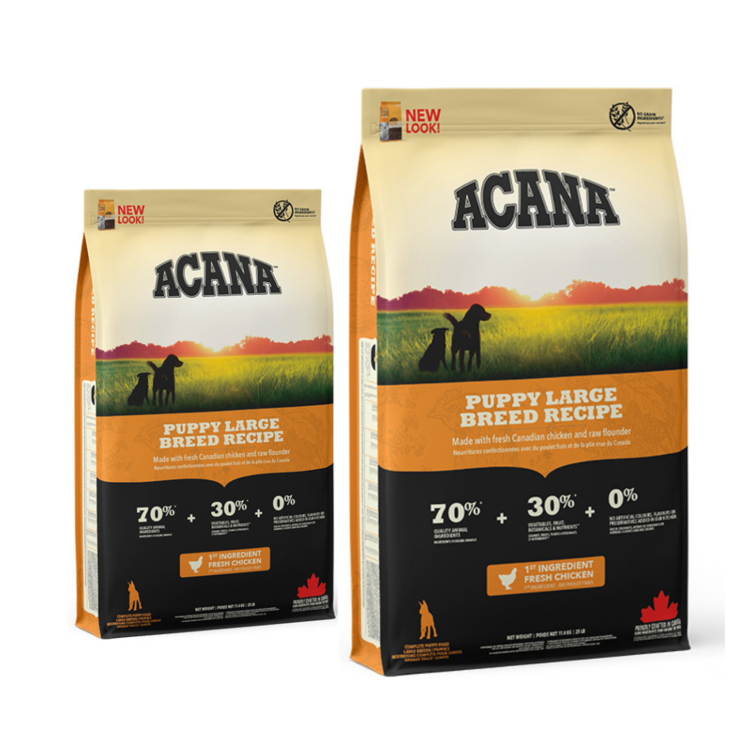 2 x Acana Puppy Large Breed Recipé 11,4 kg - Hundefoder