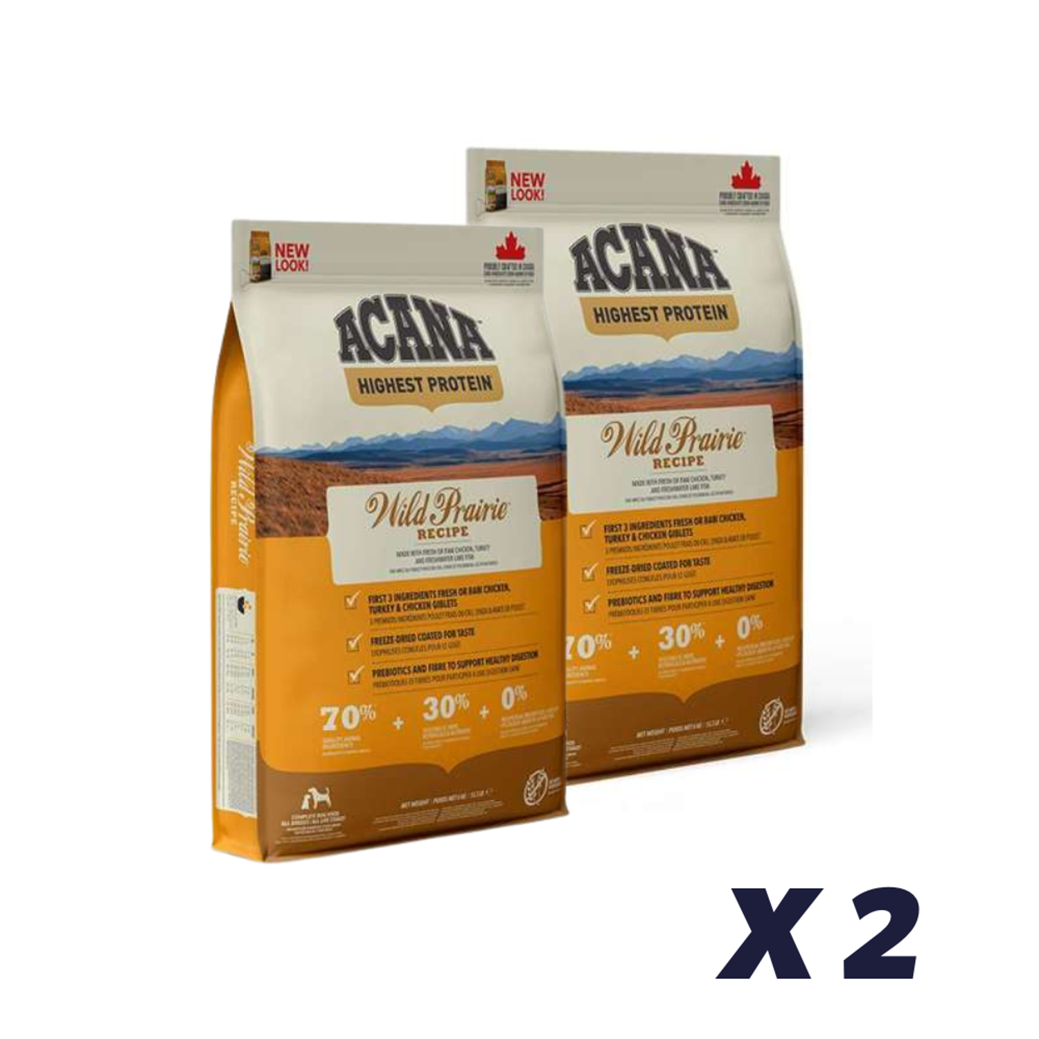 2 x Acana Wild Prairie 11,4 kg - Hundefoder