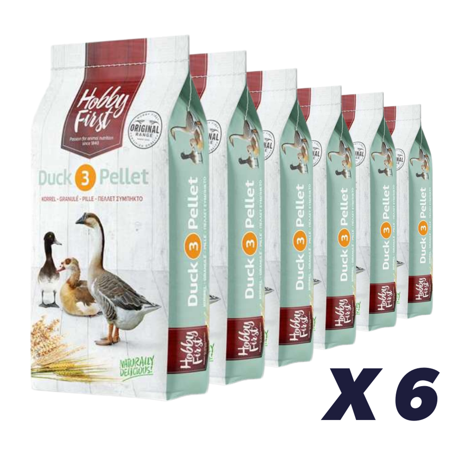 6 x Hobby First, Duck 3 Pellet, 20 kg