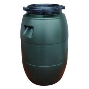 Fodertønde grøn med skruelåg  30, 60 eller 120 ltr