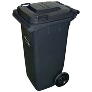 Affaldsbeholder m/ hjul sort 120 ltr eller 240 ltr.