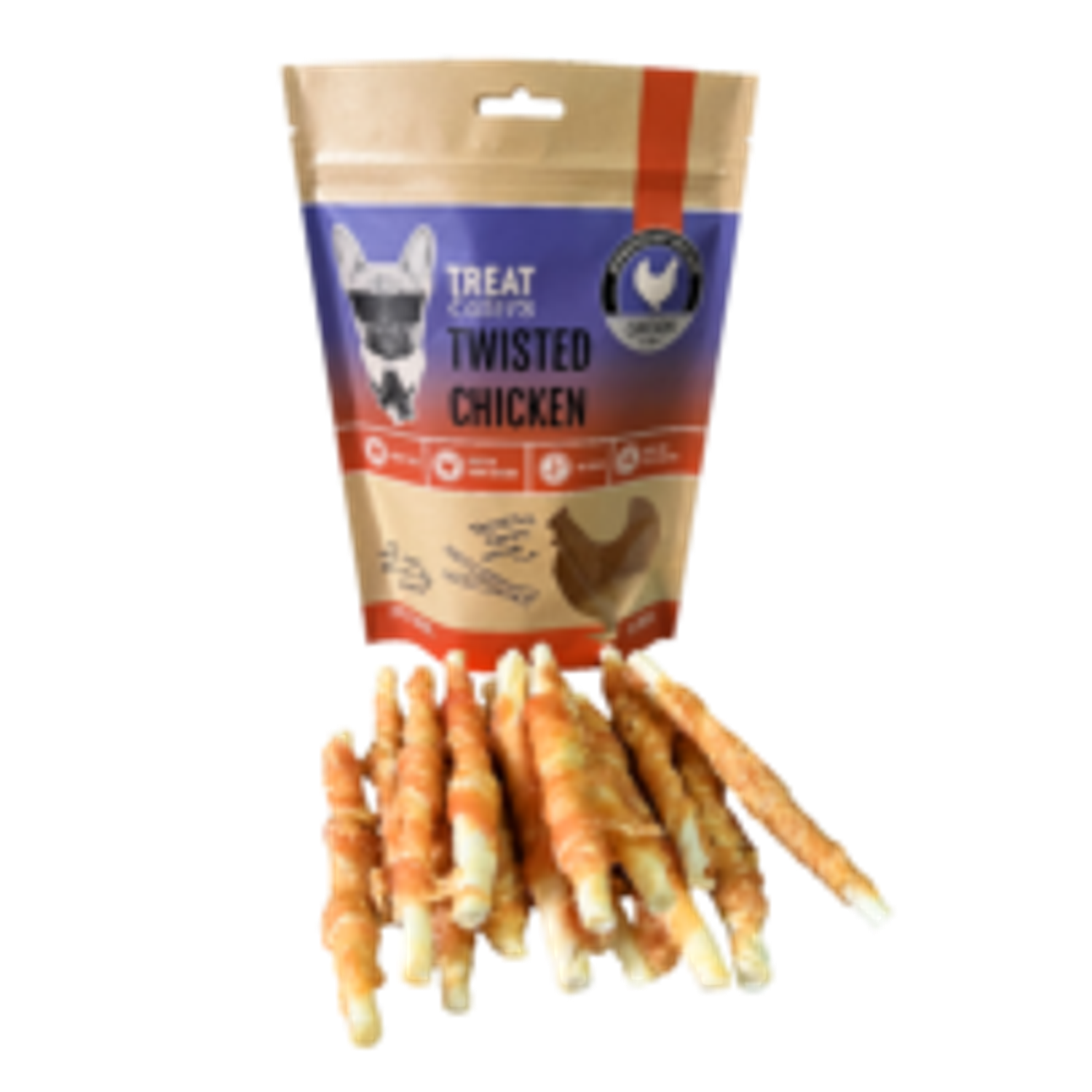 TE Twisted Chicken 180 gr - Hundesnacks / Godbidder