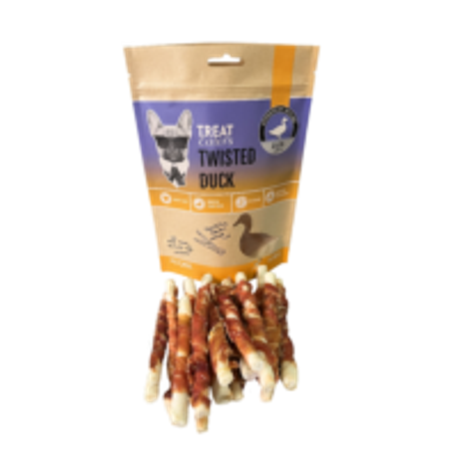 TE Twisted duck 180 gr. - Hundesnacks / Godbidder