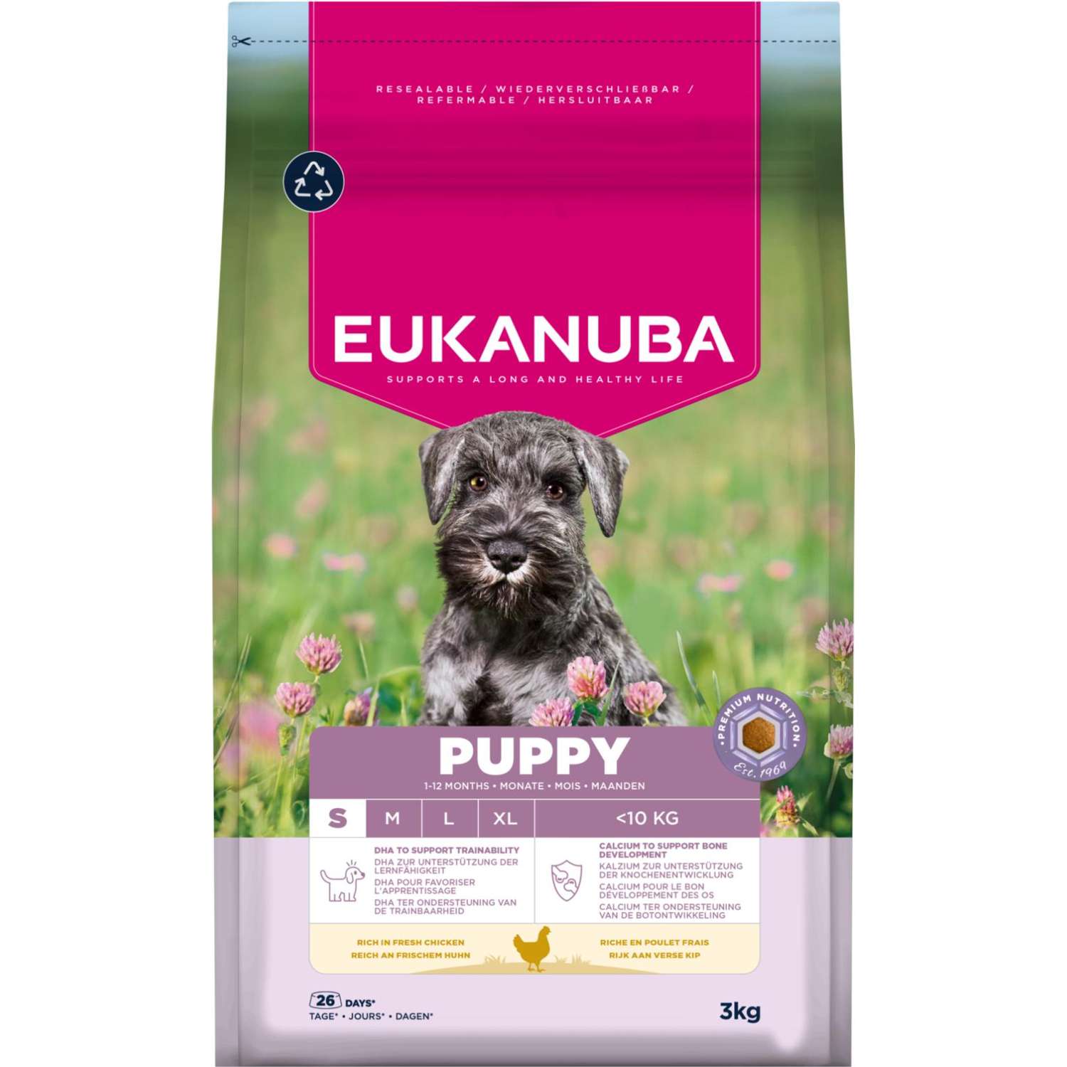 EUKANUBA Puppy Small Breed kylling 7,5 kg - Hundefoder