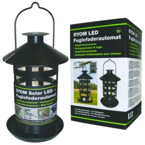 Foderautomat med LED-lys