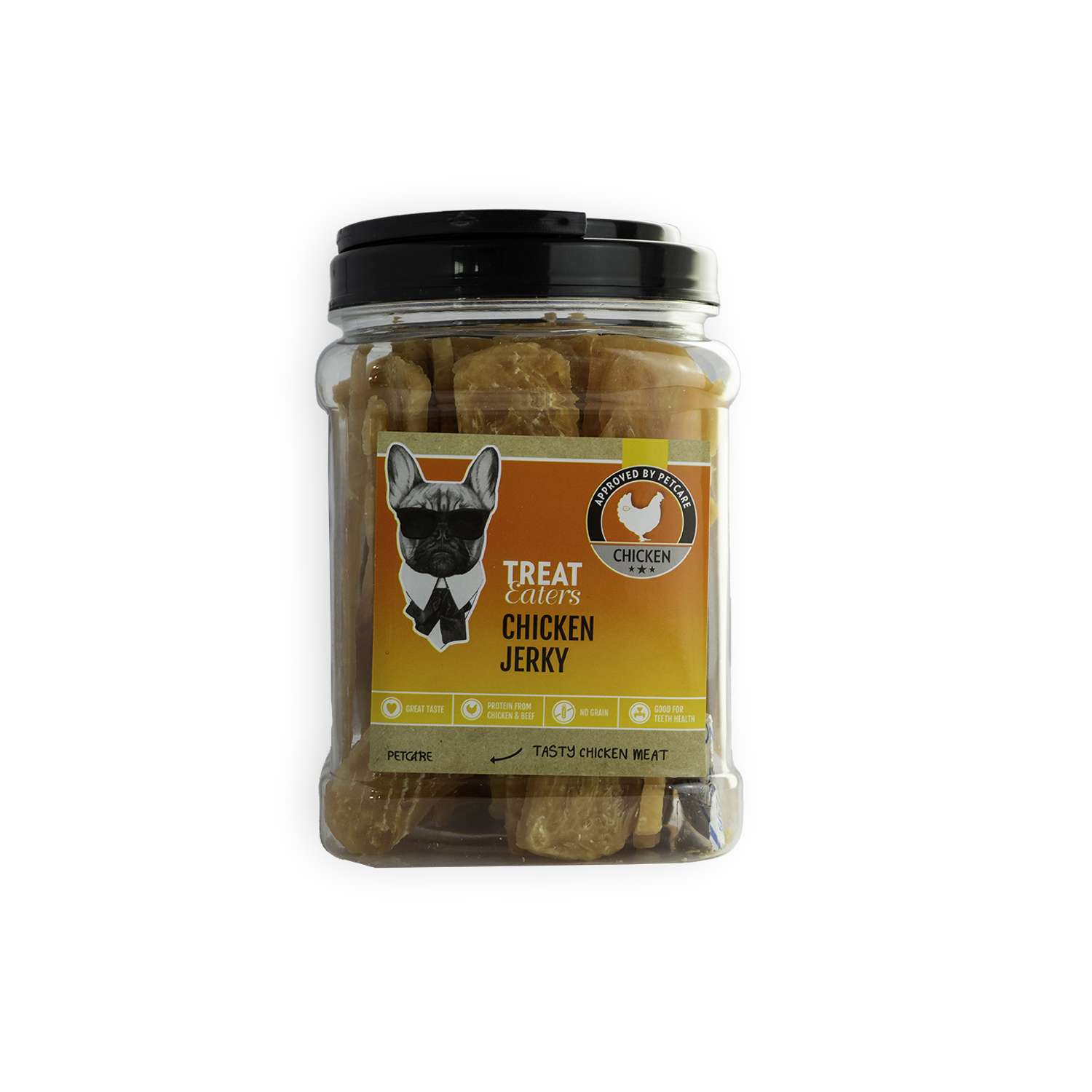 TE Chicken Jerky 400 g Jar - Hundesnacks / Godbidder