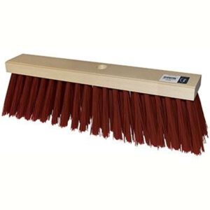 Gadekost medium nylon rød uden skaft -  47 cm