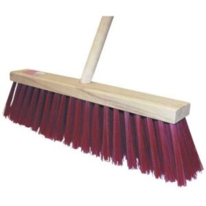 Gadekost medium nylon med skaft - 47 cm