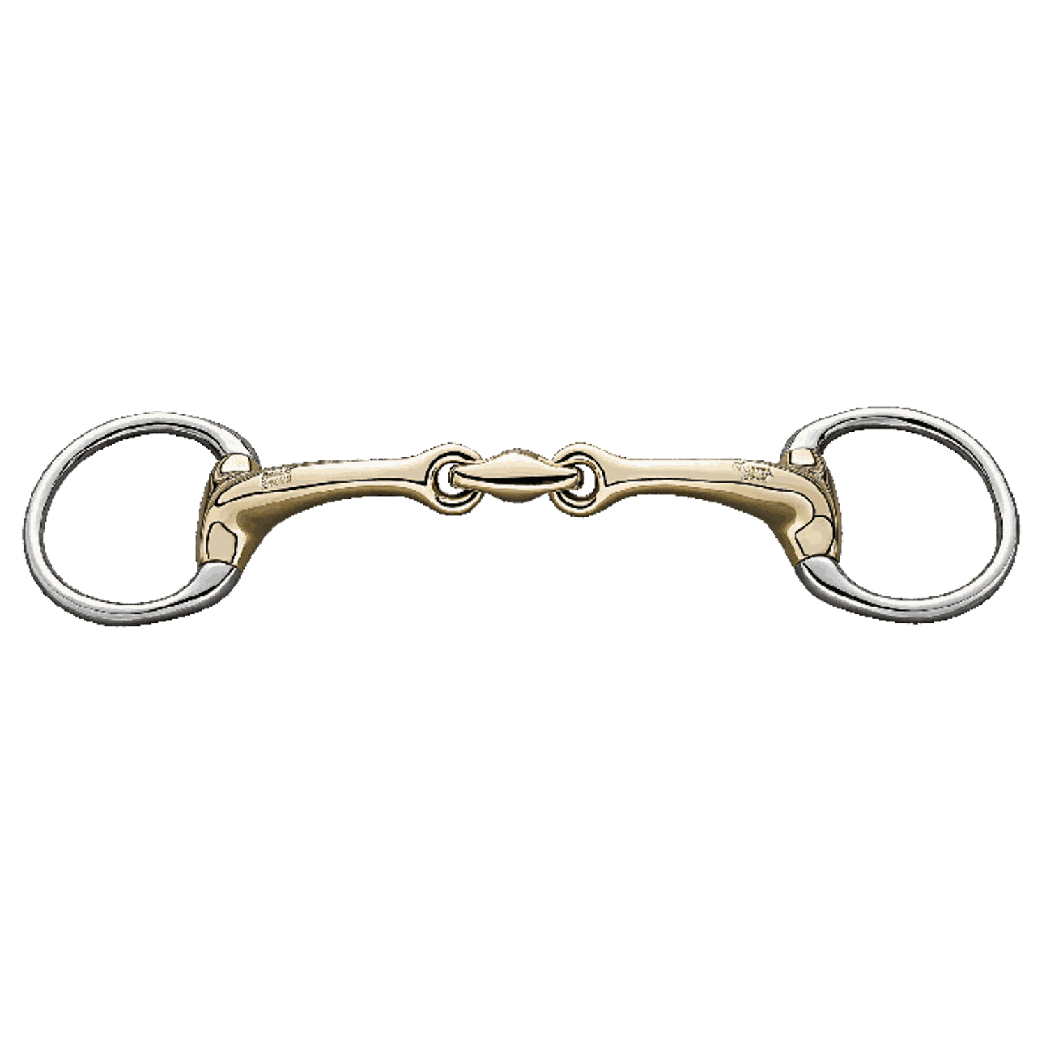 Dynamic RS Eggbutt bradoon 14 mm double jointed - Sensogan - 135 mm