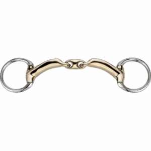 Novocontact bradoon with small D-shaped rings 14 mm double jointed - Sensogan