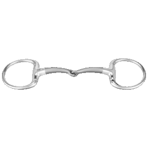 SATINOX Eggbutt bit 14 mm single jointed - Stainless steel
