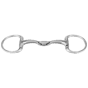 SATINOX Eggbutt bit 14 mm double jointed - Stainless steel