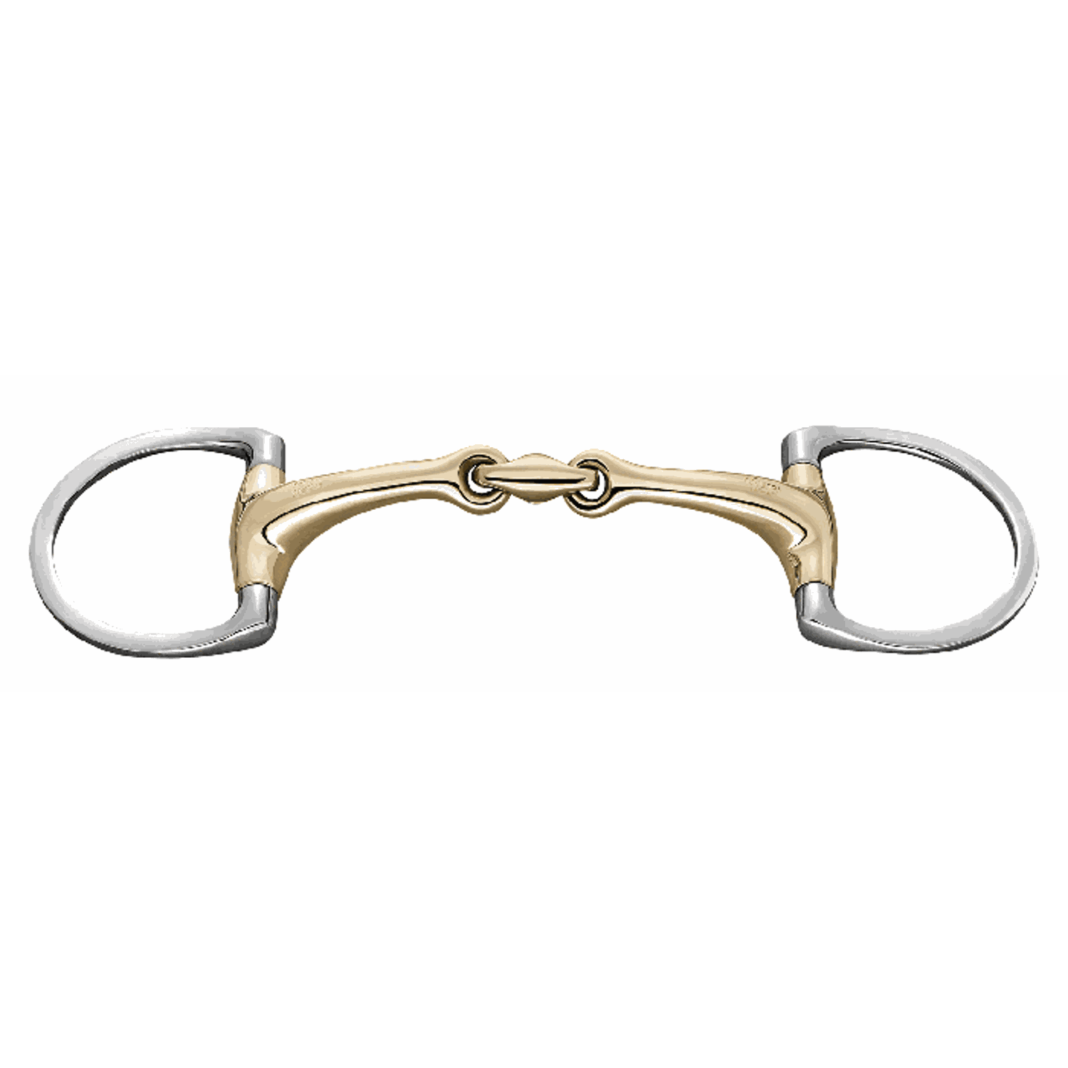 Dynamic RS Eggbutt bit with D-shaped rings 14 mm double jointed - 145 mm