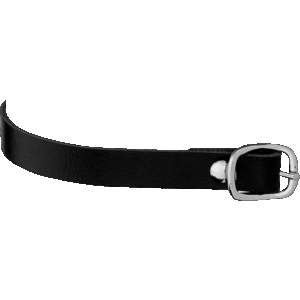Spore strop -  45cm - sort læder
