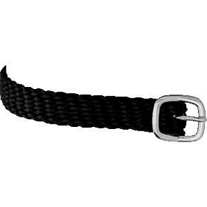 Spore strop - 45cm - sort perlon/nylon