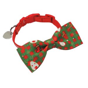 Nylon glitter collar with bow tie, Size L, 50 cm / 20 mm
