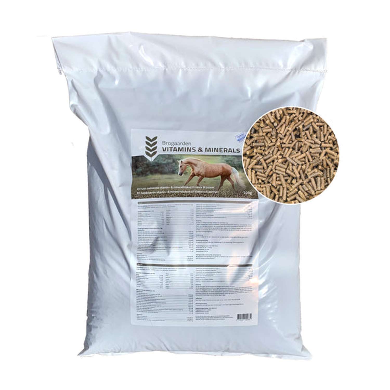 Brogaarden Vitamins & Minerals - 20 kg - Hestefoder
