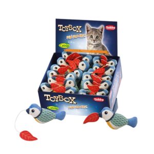 Optræksfugl i plys med catnip