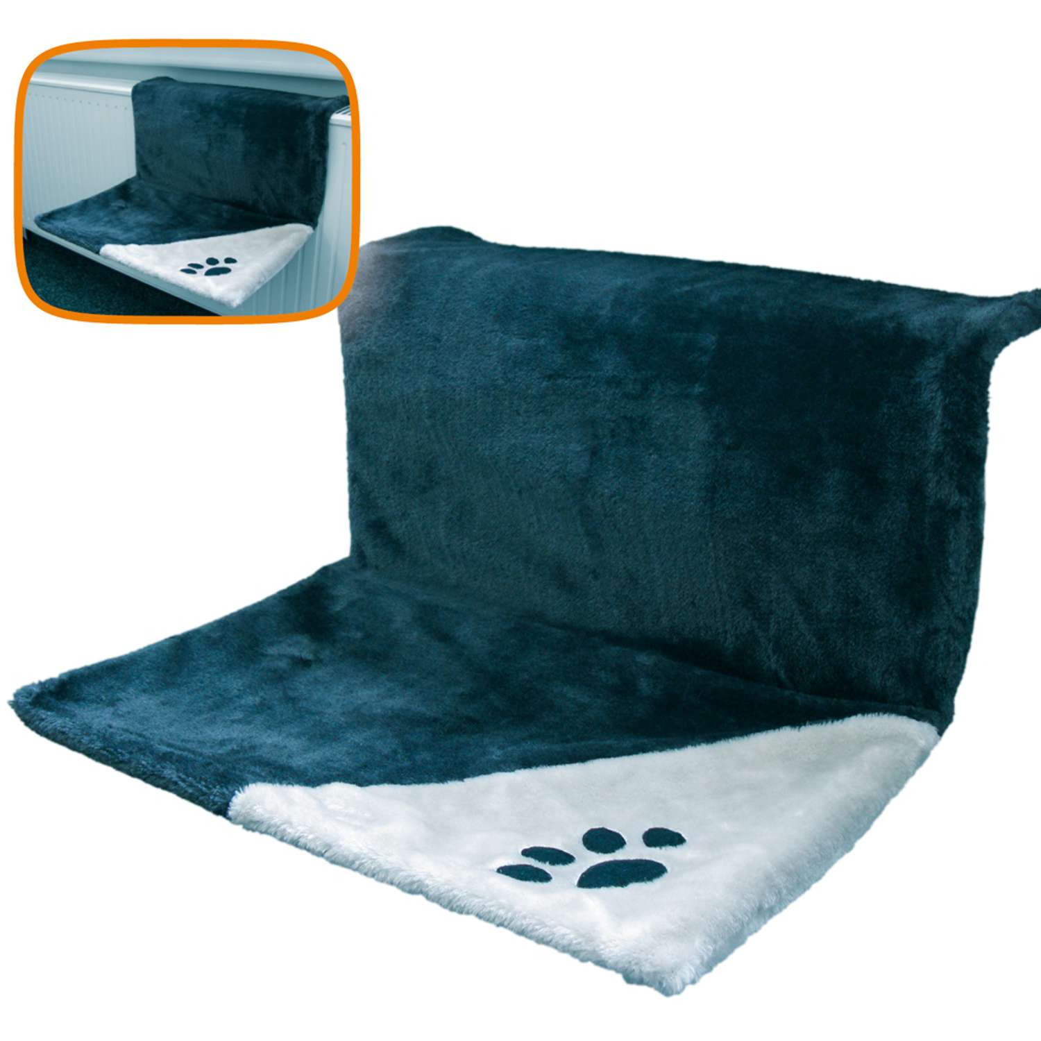 Foldbar katteseng, antracit, 45x31x24cm