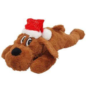 Plush Xmas dog brown, 42 cm