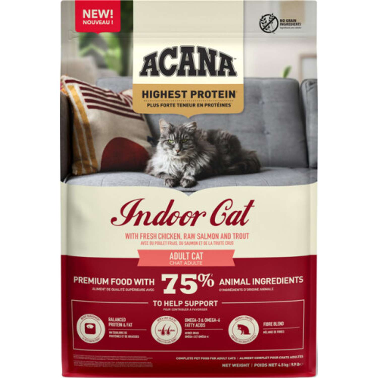 ACANA CAT Highest Protein Indoor - 4,5 kg - Kattemad