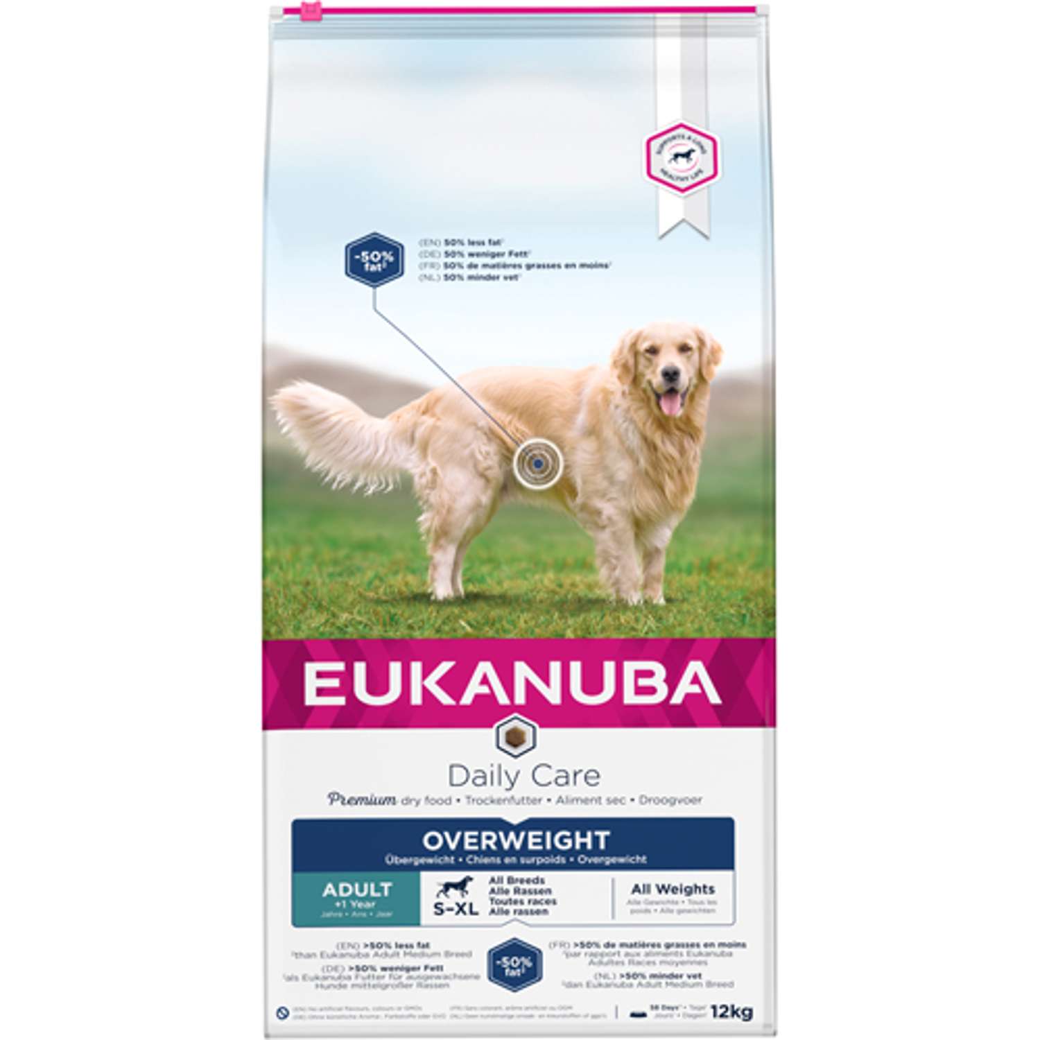 DailyCare Adult All Breeds Overweight, Sterilized 2,3 kg / 12 kg - 12 kg - Hundefoder