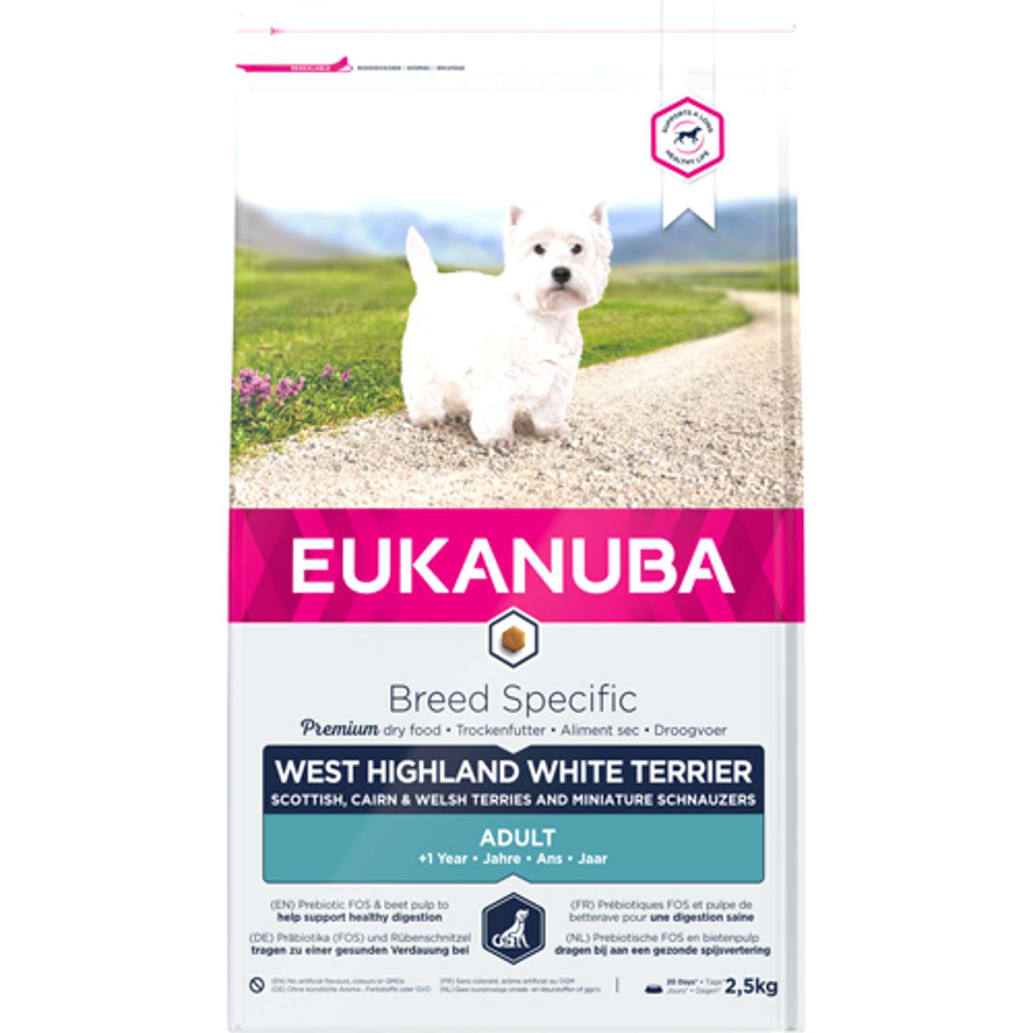 EUKANUBA West Highland White Terrier 2,5 kg - Hundefoder