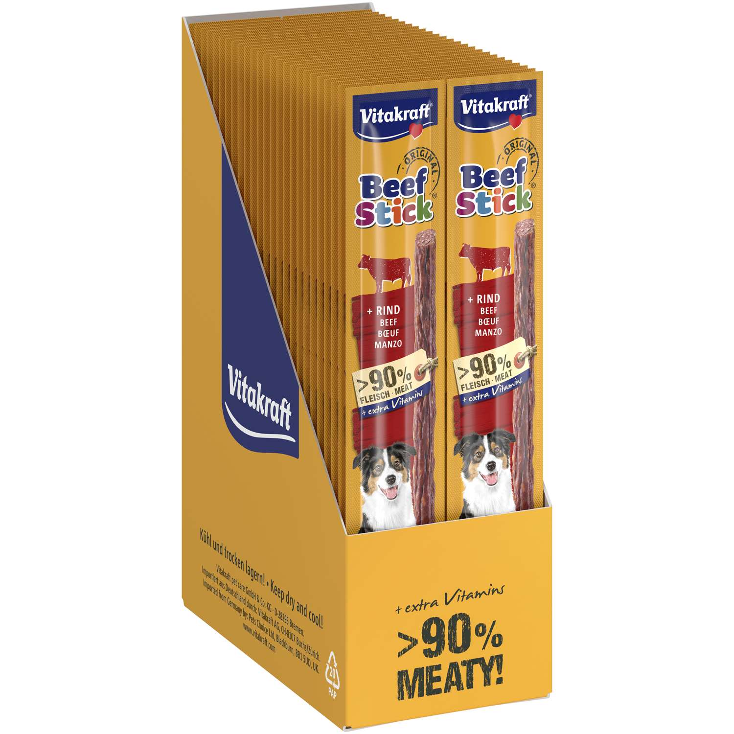 Beef-Stick Oksekød - 50 stk - Hundesnacks / Godbidder