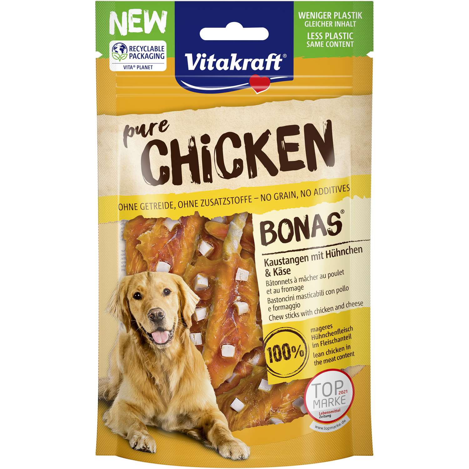 BONAS - Kyllingestænger m. ost - Hundefoder