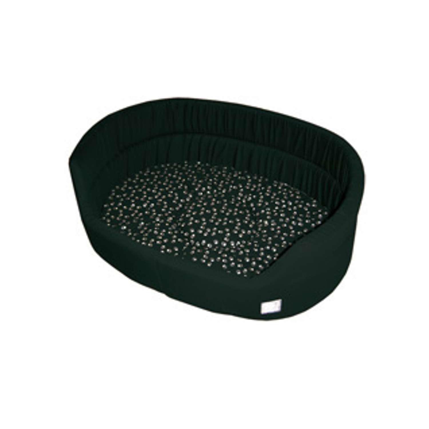 Hundeseng / kurv - D.D. Black with Silver paws Slumber bed - Forrest green - 53 cm