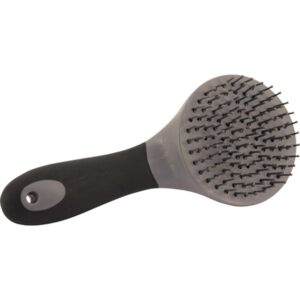 HG Softtouch man/halebørste grå/sort, 10 cm