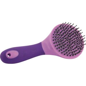 HG Softtouch man/halebørste lilla/lavendel, 10 cm