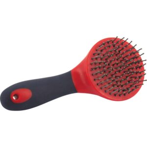 HG Softtouch man/halebørste rød/navy, 10 cm