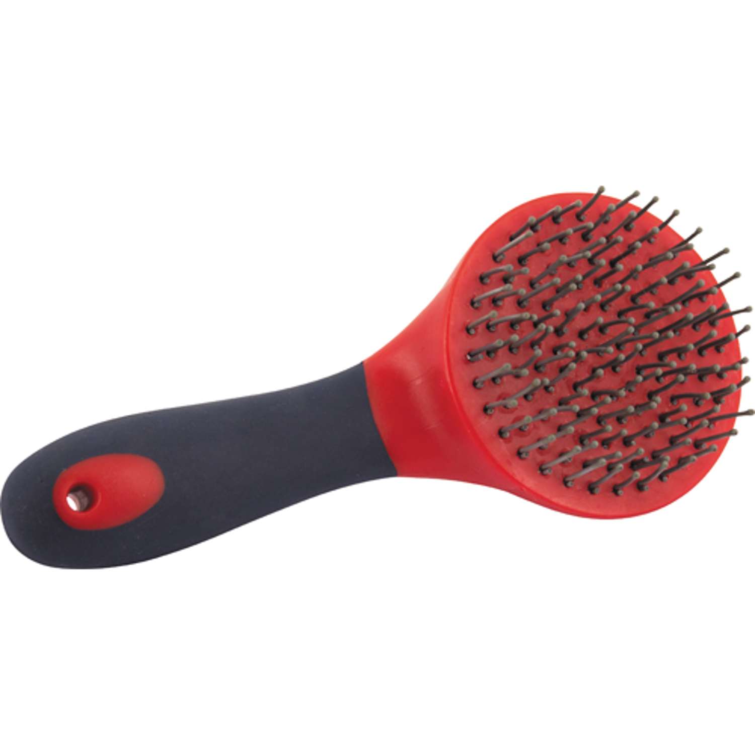 HG Softtouch man/halebørste rød/navy, 10 cm