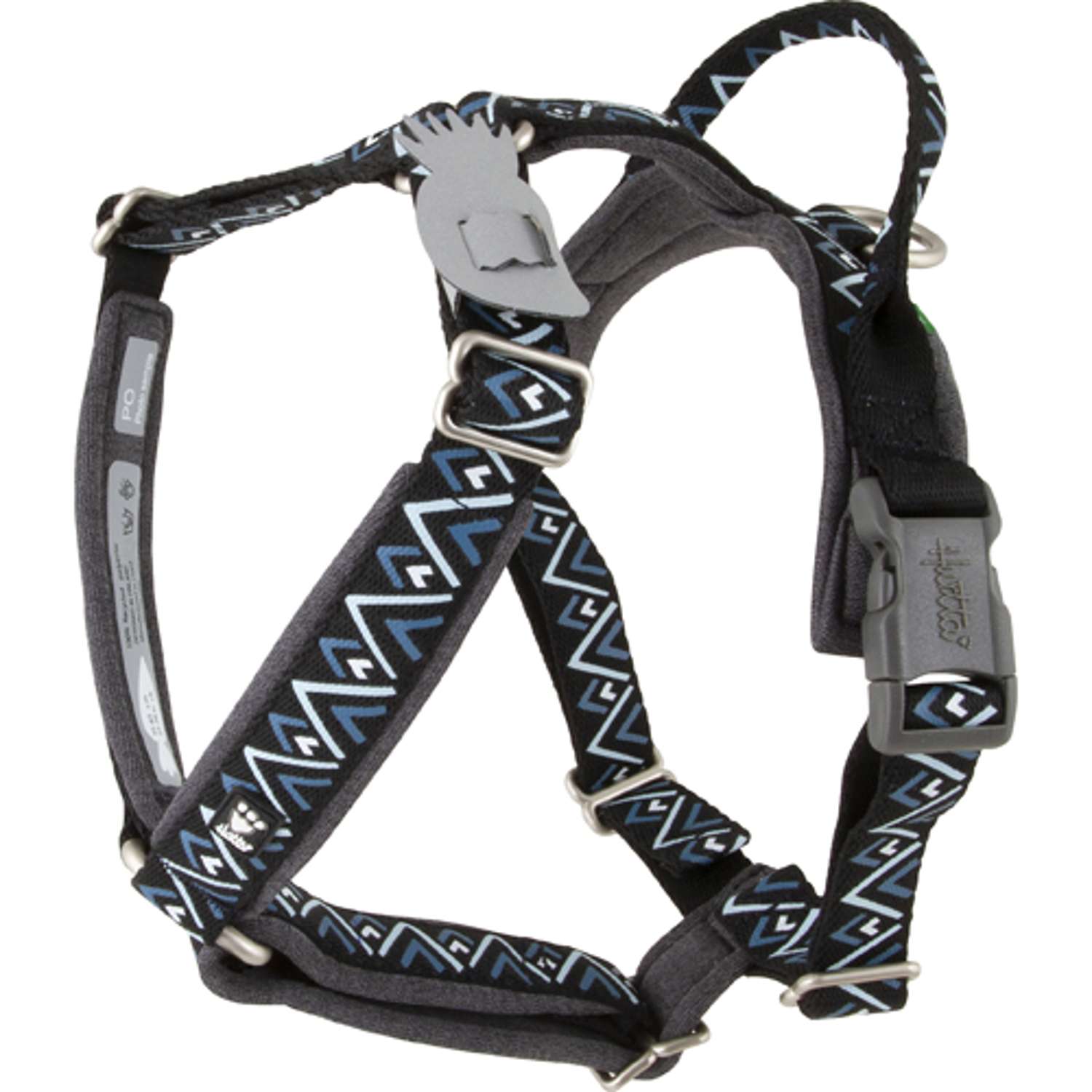 Hurtta Razzle-Dazzle Y-sele - Grey - 65-80 cm