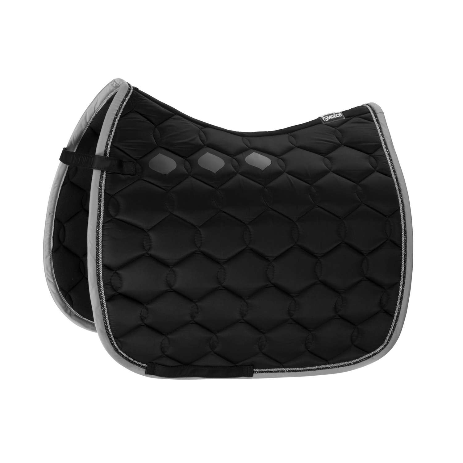 Eskadron GLOSSY WAVE CONTRAST Sadelunderlag - Black - Horse Full - 58 cm