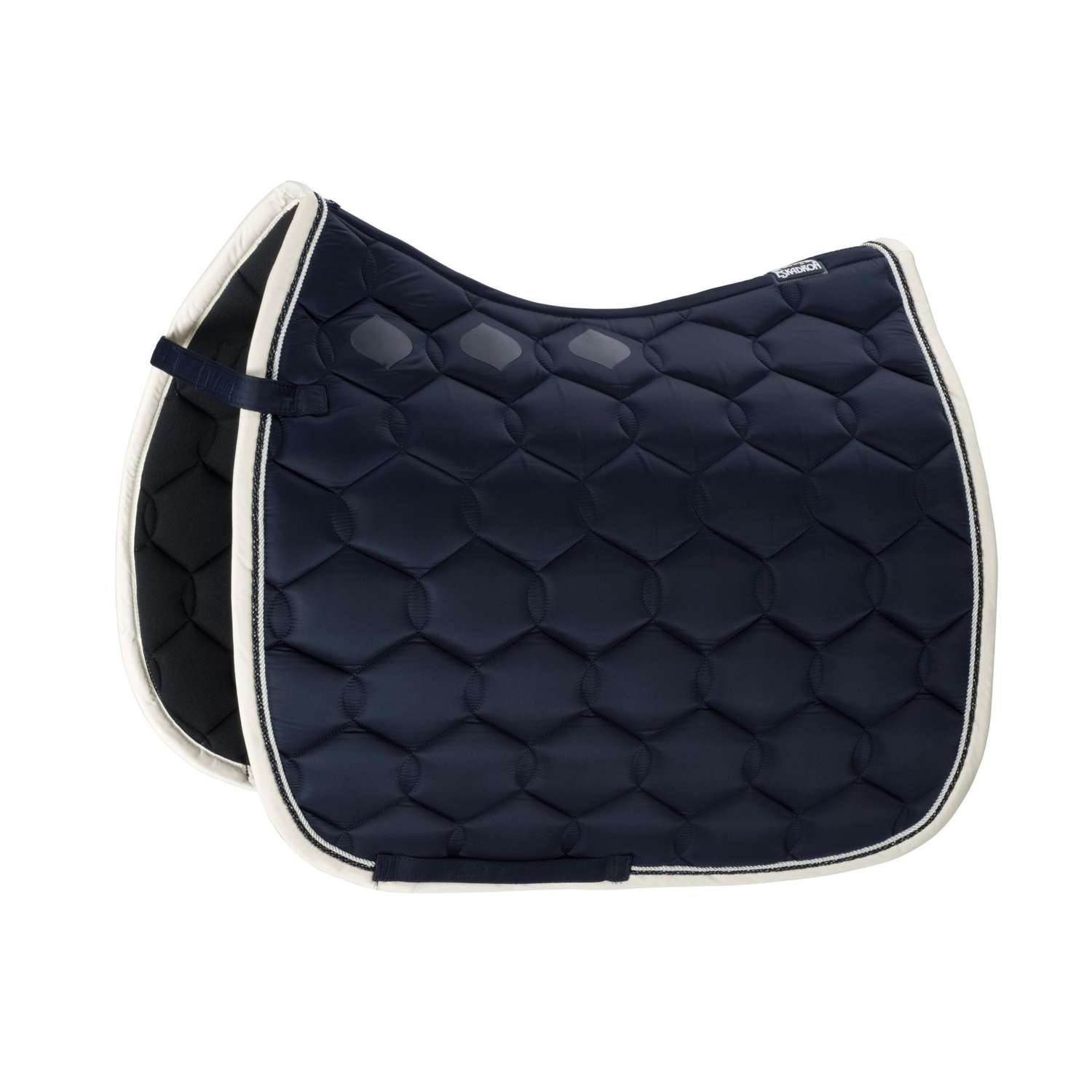 Eskadron GLOSSY WAVE CONTRAST Sadelunderlag - Dark blue / Navy - Horse Full - 58 cm