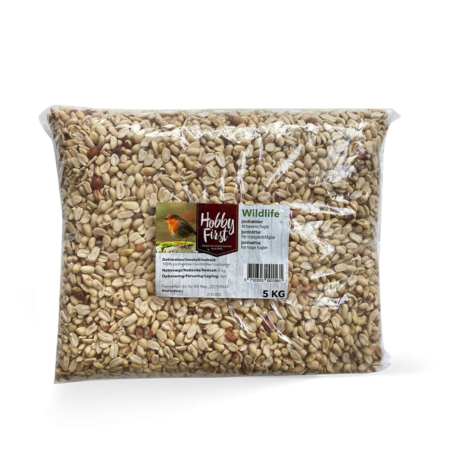 Afskallede jordnødder - 5kg