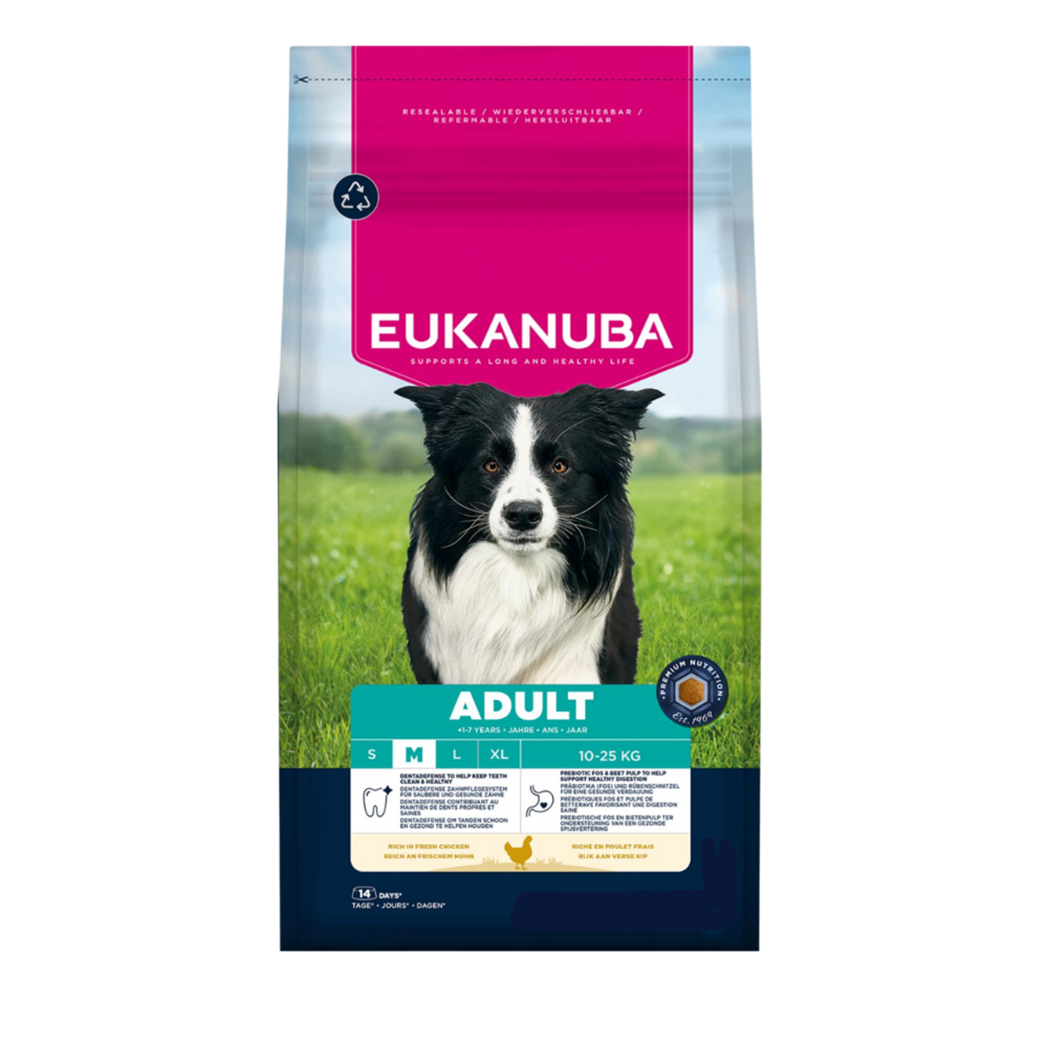 EUKANUBA Adult Medium Breed kylling - 12 kg - Hundefoder
