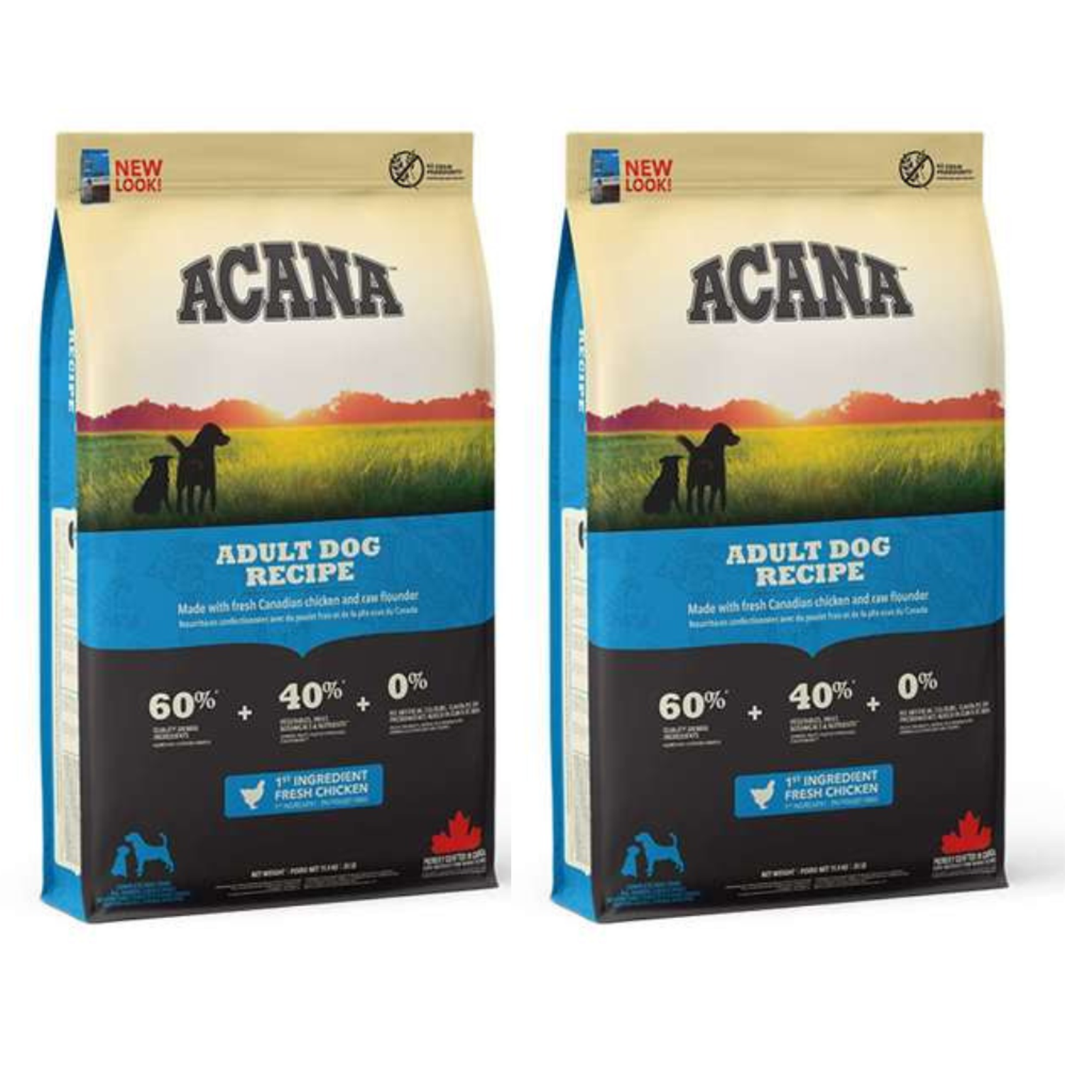 2 x Acana Adult Dog Recipé - Hundefoder