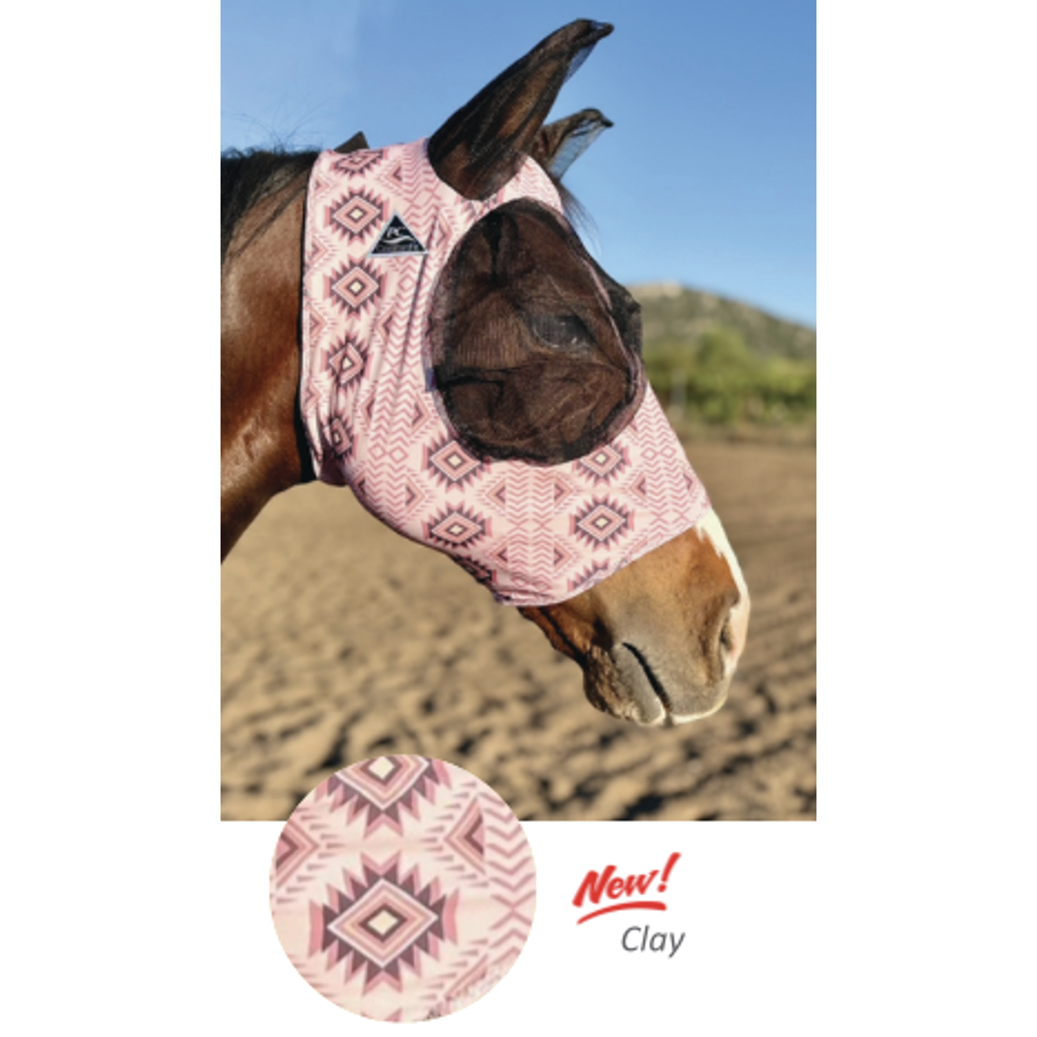 Comfort-Fit Fluemaske - Clay - PONY