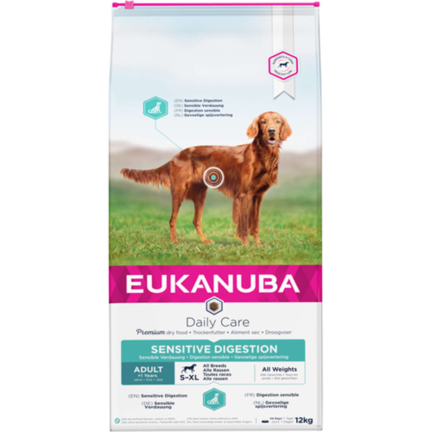 DailyCare Adult All Breeds Sensitive Digestion 2,3 kg / 12 kg - 12 kg - Hundefoder