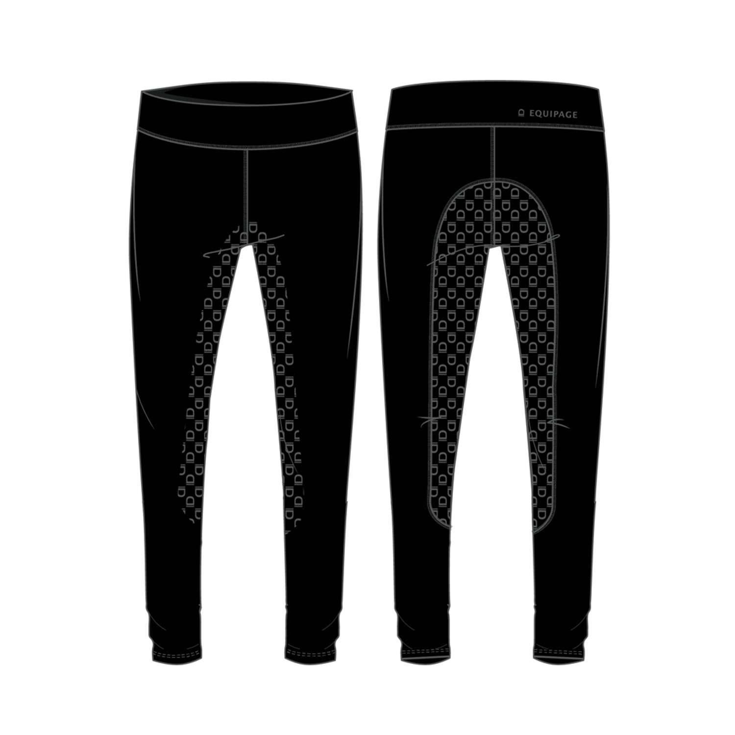 EQ KIDS Dai børnetights fullgrip - Black - 92