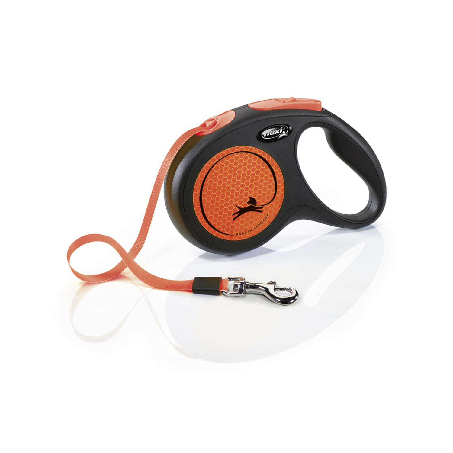 Flexi New Neon snor 5m - Orange - 5 m