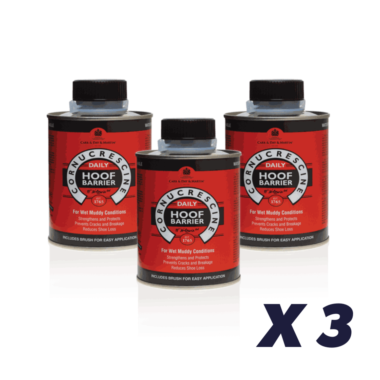 3 x CDM Daily Hoof Barrier - 500 ml - 500 ml
