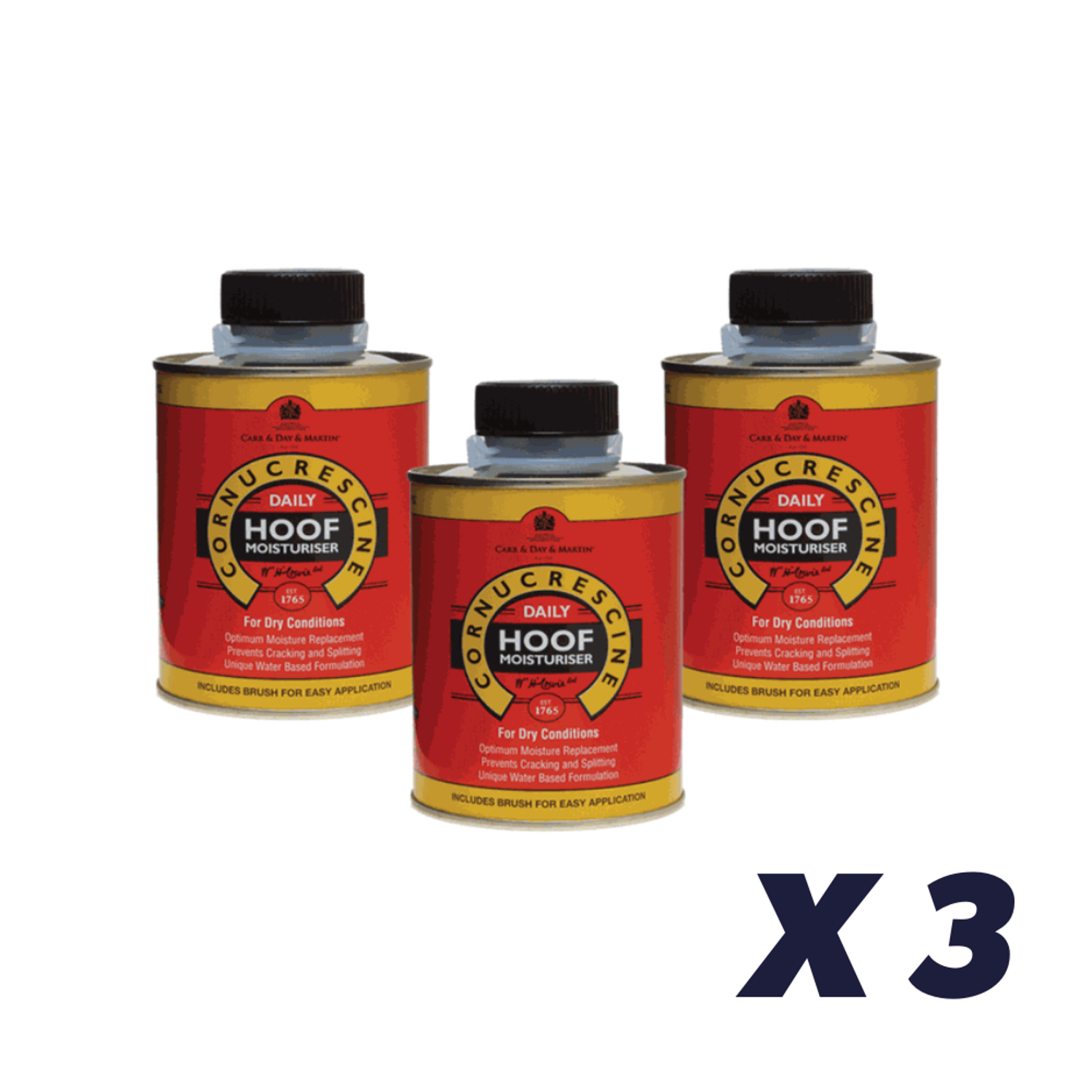 3 x CDM Daily Hoof Moisturiser - 500 ml - 500 ml