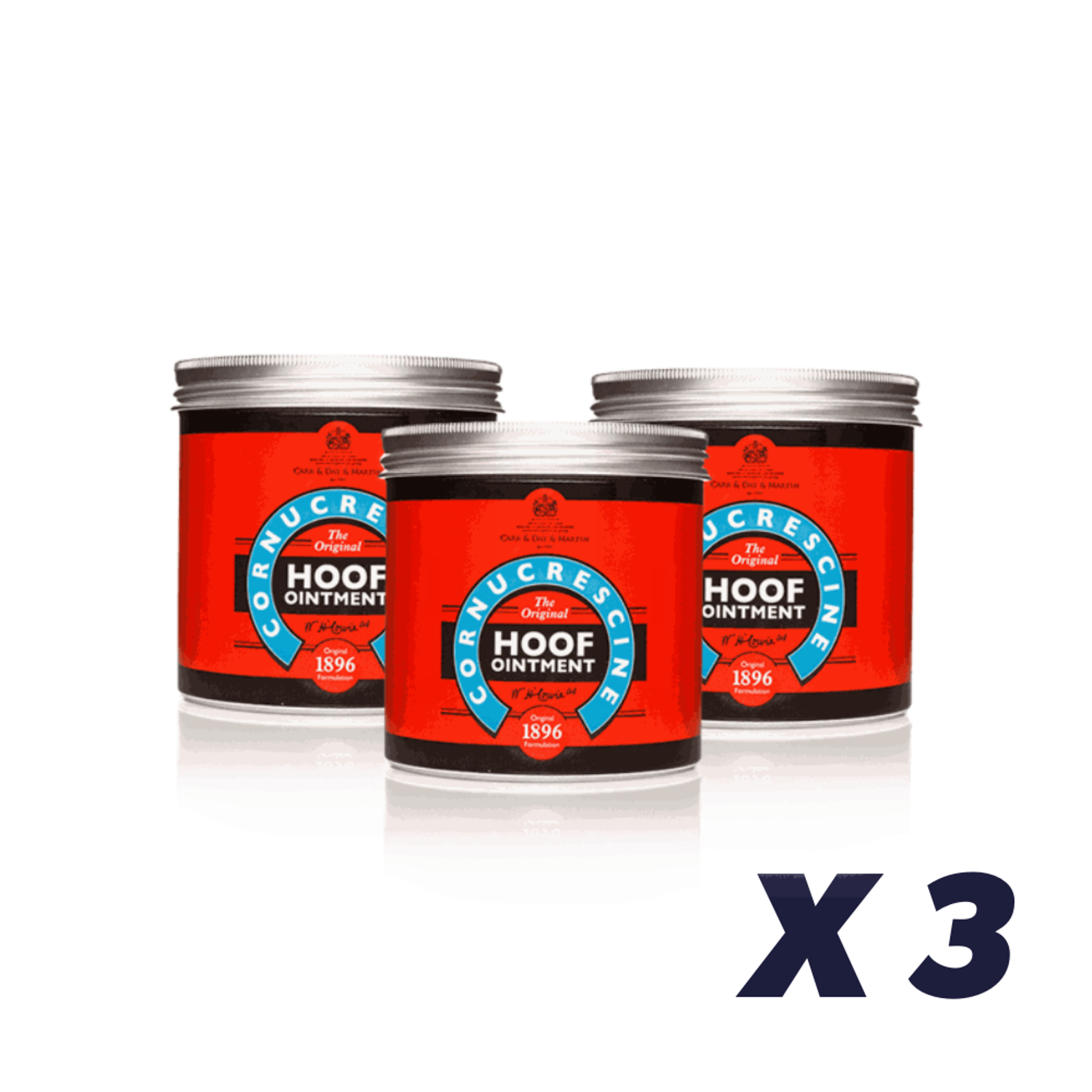 3 x CDM Cornucrescine Ointment - 500 ml - 500 ml