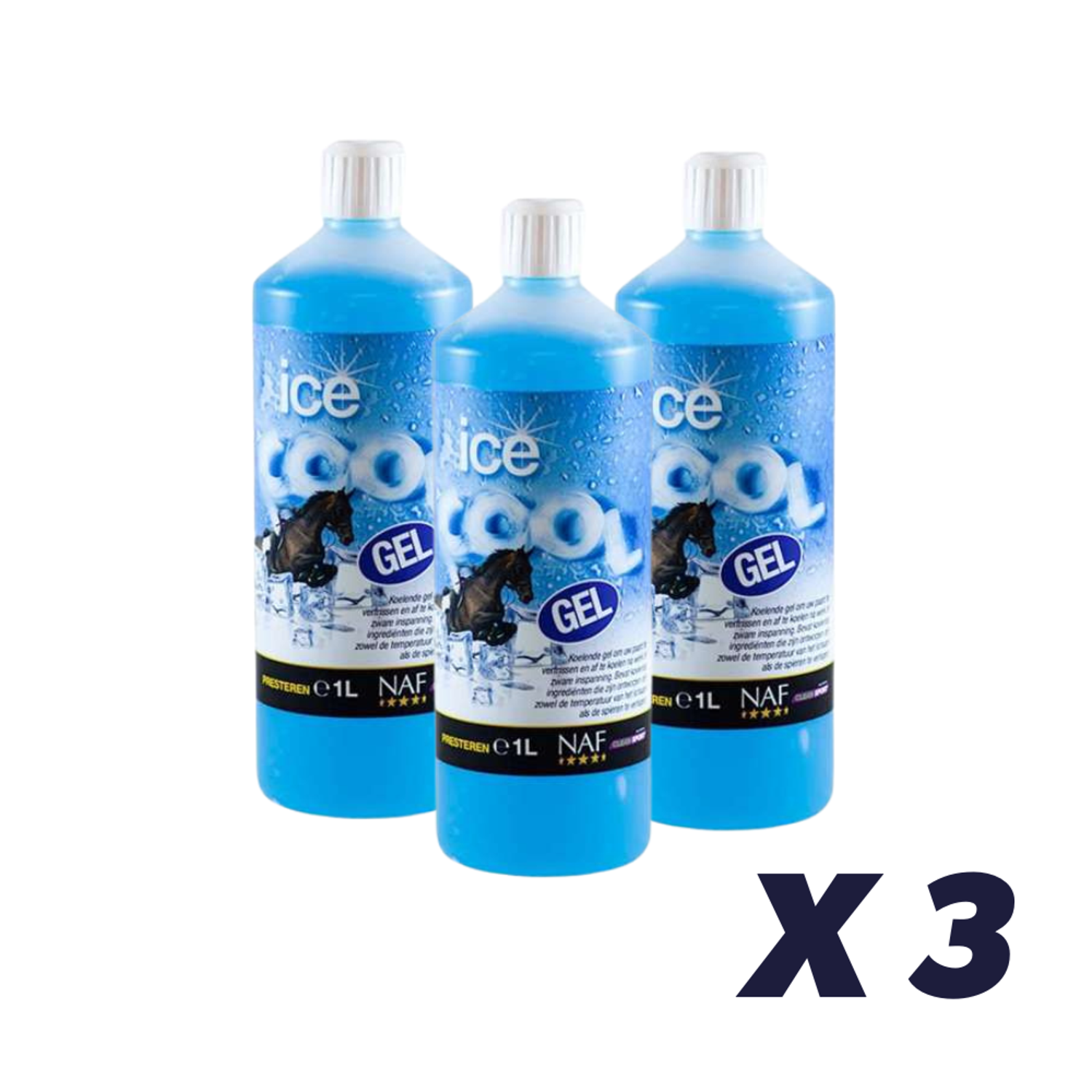 3 x NAF Ice Cool Gel, 1 liter - 1 liter