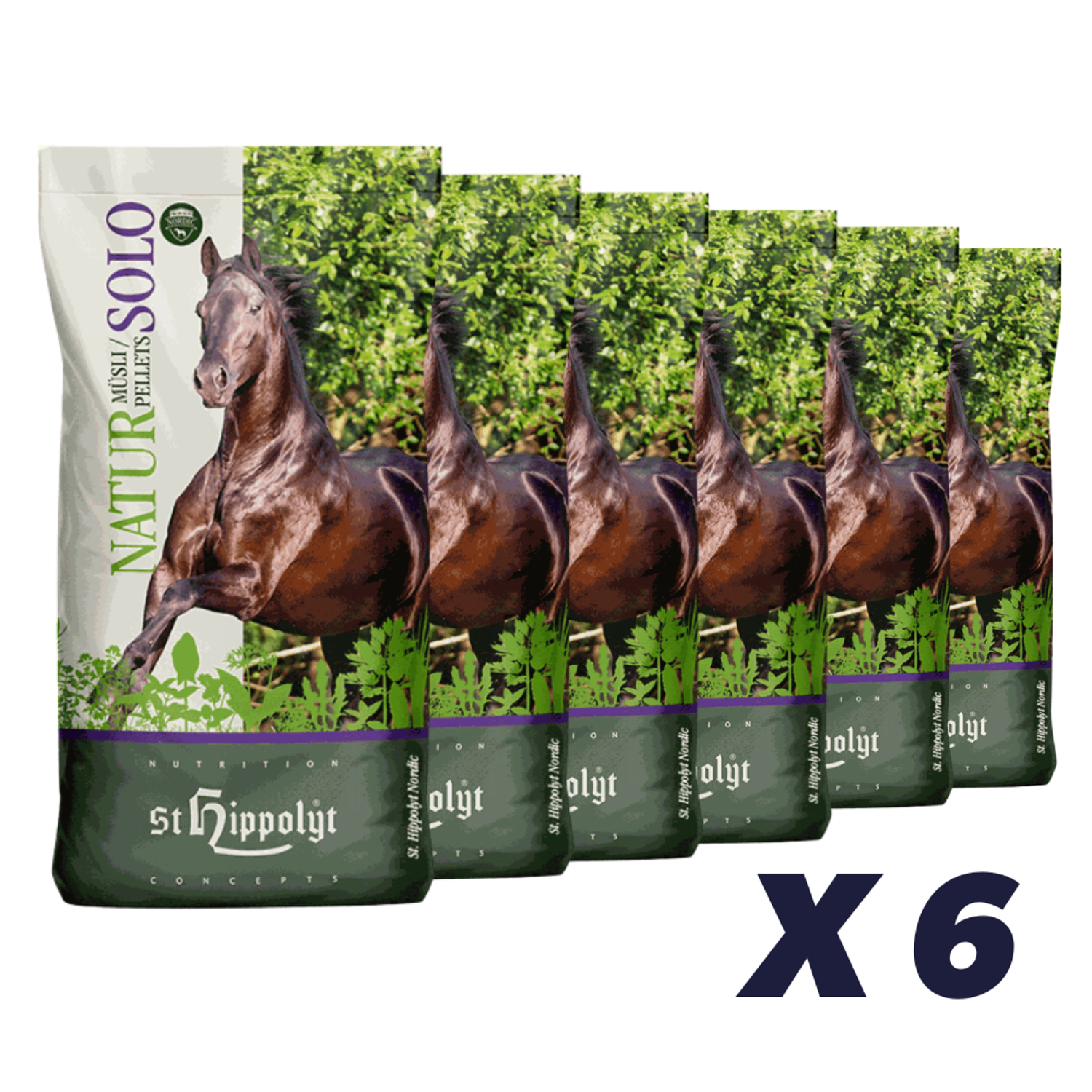 6 x NaturMüsli SOLO 15 kg - 15 kg - Hestefoder